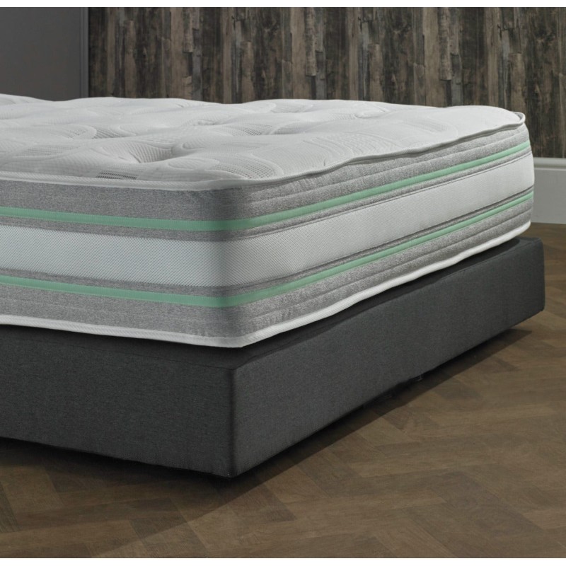 Komfiline Premium Hybrid EcoLatex 1000 Pocket Sprung Mattress - Small Single